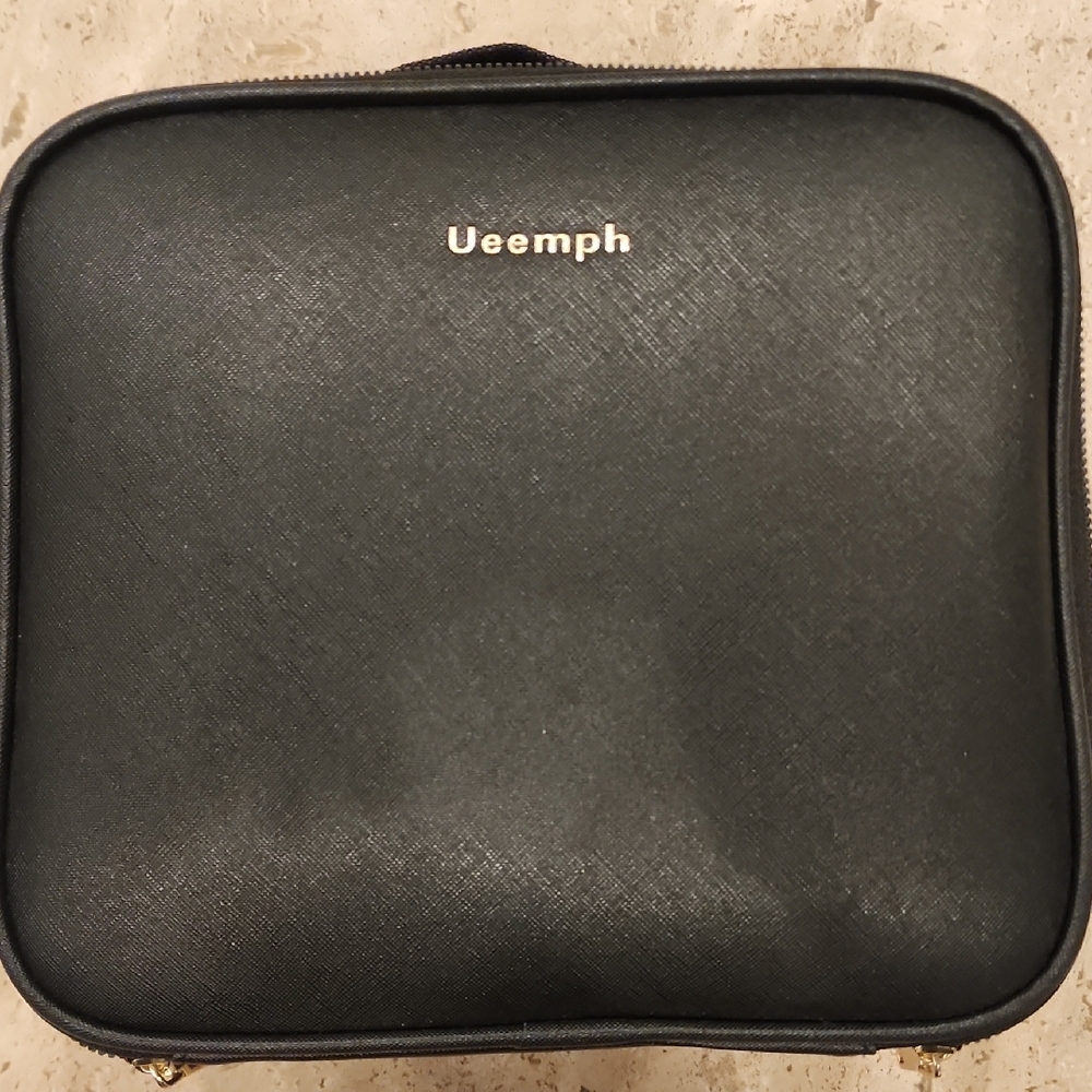 Black Toiletry Bag with Minimalist Design